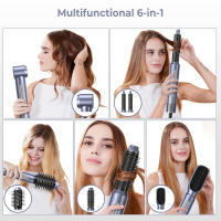 Rizador seis en uno, peine de pelo liso, peine de aire caliente portátil multifuncional para el hogar, secador de pelo eléctrico - details 10