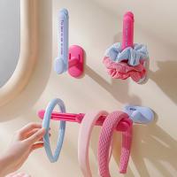 Estante de almacenamiento retráctil para cuerda para el cabello, soporte de papel higiénico montado en la pared sin perforaciones, ahorra espacio, collar de dopamina, soporte para pulsera, 2 uds. - details 5