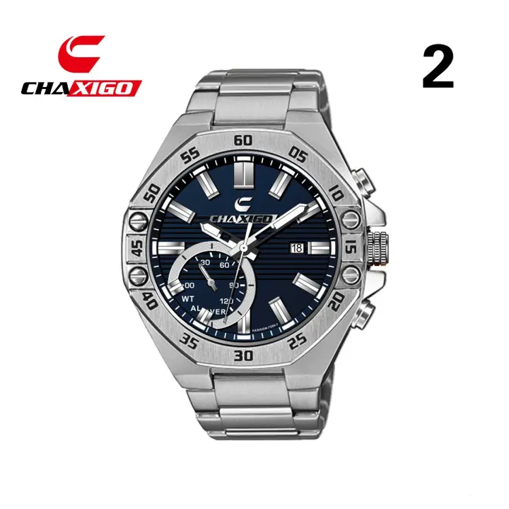 Relojes impermeables para hombres serie luminosa moda lujo reloj de cuarzo - 1