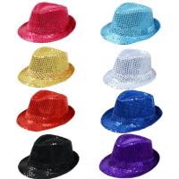Sombrero De Jazz Británico Para Hombres Y Mujeres Sombrero De Bucket Con Lentejuelas Para Escenario Performance Navidad Fiesta Padres E Hijos Halloween - details 2