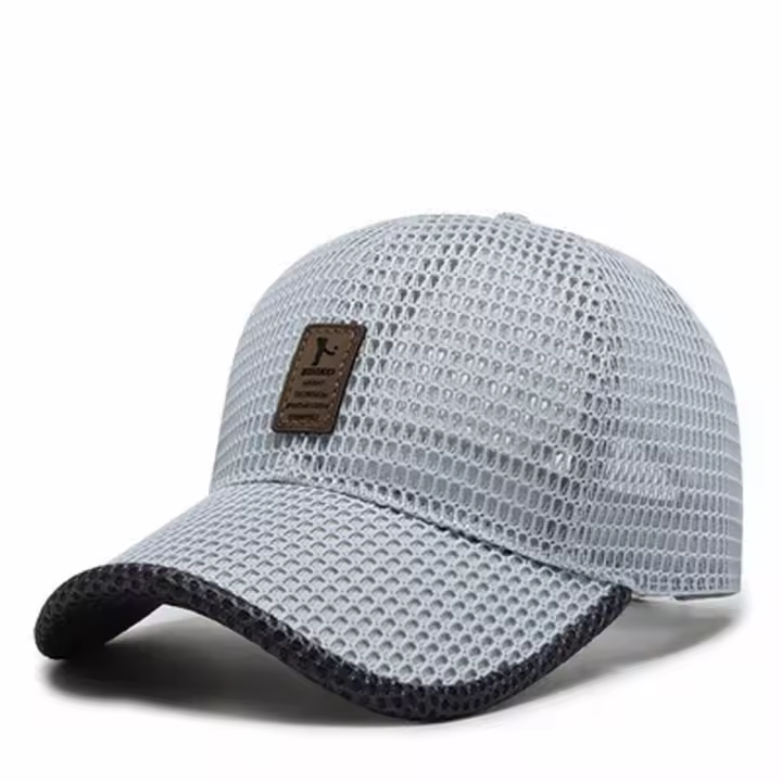 Gorras de béisbol de alta calidad, gorras de béisbol de pesca transpirables Unisex ajustables, gorra de malla, gorras Snapback, gorras deportivas informales - 1