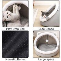 Casa De Gato Lindo Para Interiores Pequeños Y Grandes Mascotas Sofisticada Casa De Gato Para Perros Tentación Suave Hogar Cómodo Para Gatos Y Perros - details 5
