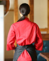Nuevo uniforme de Chef de estilo japonés coreano Unisex, camisa de cocinero, Kimono de manga media, uniformes de trabajo de camarero de cocina para restaurante de Sushi - details 10