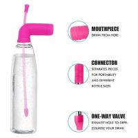 Embudo de Snorkel de cerveza portátil, Chugger de cerveza, bebida rápida para juegos de fiesta, Chugger de cerveza, embudo de botella de cerveza, Rosa - details 3