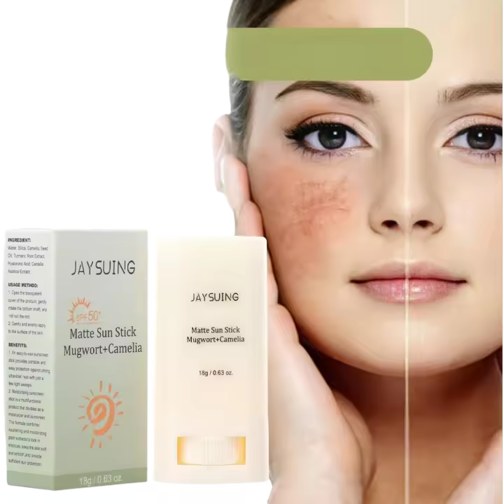 Protector Solar en barra SPF50 + protección UV para prevenir quemaduras solares, Protector de control de aceite, maquillaje cosmético coreano mate refrescante Solar - 1
