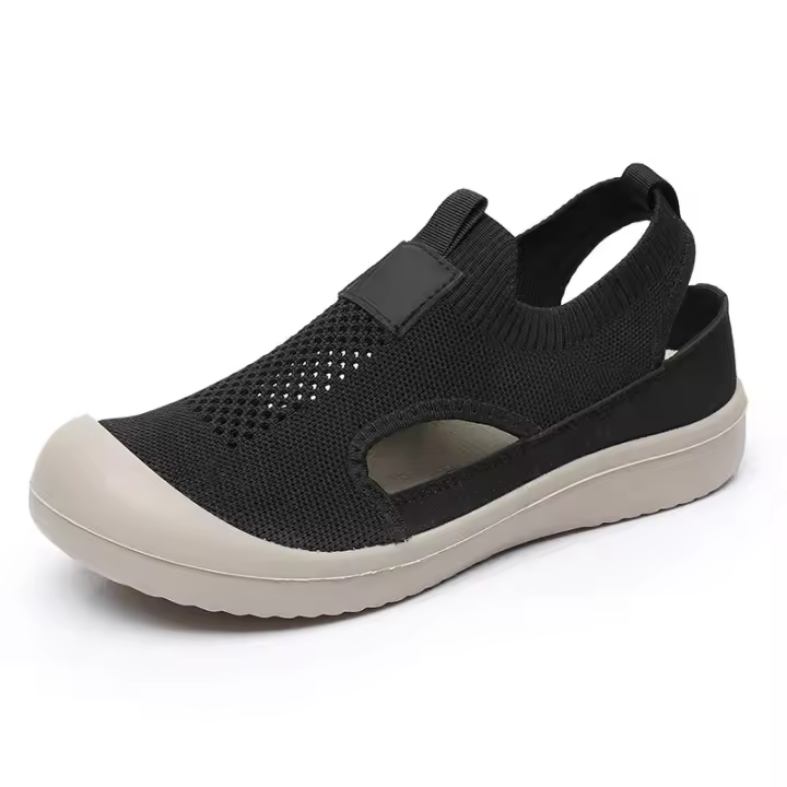 Zapatos de las mujeres 2025 de suela suave sin pies cansados ​​zapatos transpirables de las mujeres zapatos de primavera y otoño nuevos zapatos de plataforma de un pedal zapatos perezosos de las mujeres - 1