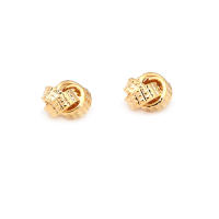 Collares Pulseras de Alta Oro 18K Patrón de Tejido Redondo de Latón Abalorios de Espaciador - details 21