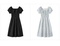 Vestido Semir para Mujer Verano 2024 Suelto, Elegante, Cuello Cuadrado, Cintura Recortada, Estilo Francés - details 14