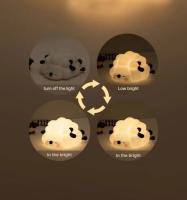 Luz LED nocturna de conejo, lámpara de noche recargable por USB, Sensor táctil, luz de ambiente de silicona, lámpara de oveja Panda para decoración de dormitorio de niños - details 3