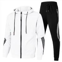 Traje deportivo informal para hombre, chaqueta con cremallera y pantalones de chándal, ropa para correr, Sudadera con capucha d, 2025 - details 3