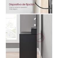 Luces LED con Brillo Ajustable, Mesa de Maquillaje con Espejo, 2 Cajones y 3 Compartimentos, Moderno, Blanco - details 25