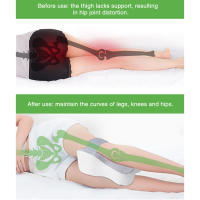 Almohada de pierna y rodilla para dormir de lado con diseño ergonómico, almohada de pierna para el embarazo, dolor de cadera y articulaciones - details 6