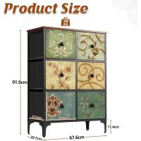 Cómoda, Cómoda para Dormitorio, Unidad de Almacenamiento, Armario con 12 cajones de Tela, Muebles de Dormitorio, cómoda para Cocina, Oficina, Pasillo, Estilo rústico - details 21