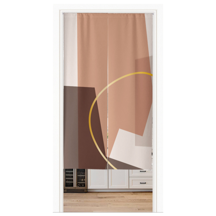 VIKAMA Cortina Antigrasa Moderna Sin Perforar Para Cocina Dormitorio Sala De Estar Divisoria De Habitaciones Tejido No Tejido 75gsm