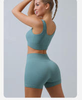Traje de Fitness para Mujeres Ropa Deportiva de Yoga Pantalones Leggings Sujetador Deportivo Traje de Cintura Alta Shorts para Entrenamiento con Secado Rápido Material de Nylon - details 6
