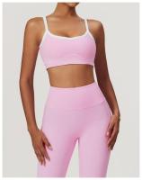 Sujetador deportivo ajustado desnudo, sujetador de Yoga con espalda grande en forma de U, Top de Fitness al aire libre para mujer - details 17