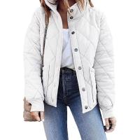 Chaquetas de Invierno para mujer, abrigos con cuello alto, moda - details 5