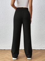 Pantalones de Moda para Mujer de Cintura Elástica Pantalones de Nylon Vintage de Cintura Recta y Cinturón Elástico Tendencia 2025 - details 4