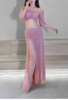 Top profesional sin tirantes para mujer, falda larga, traje de entrenamiento oriental, danza del vientre TRE, disfraz de carnaval - details 5