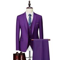 2024 Traje atractivo para hombres de primavera y otoño Conjunto de negocios de boda informal de tres piezas para novio - details 4