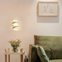 Goeco Aplique Pared Interior, lámpara de Pared Acrílica, 18W, 2000lm, Luz de pared en Espiral Blanca para Dormitorio, Balcón - details 5