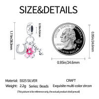 Perla de Cerezo Rosa Mágica en Plata 925 Original para DIY Pulsera de 3mm Joyería de Ladies Regalo de Cumpleaños con Piedra Principal Natural - details 6