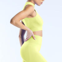 Dynamic 1/4 Zip Tank Chaleco deportivo de yoga para mujer Color sólido Ajuste ajustado Traje de fitness suave para mujer Traje de yoga Top Gimnasio Running Traje de ciclismo - details 12