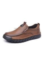 Nuevos zapatos informales de vaca real antideslizantes de cuero genuino 2024 hechos a mano de alta calidad para hombres - details 3