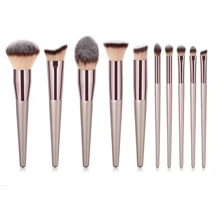 Juego de brochas de maquillaje profesional para mujer, alta calidad, belleza, maquillaje coreano, cosméticos, 10 Piezas - 1