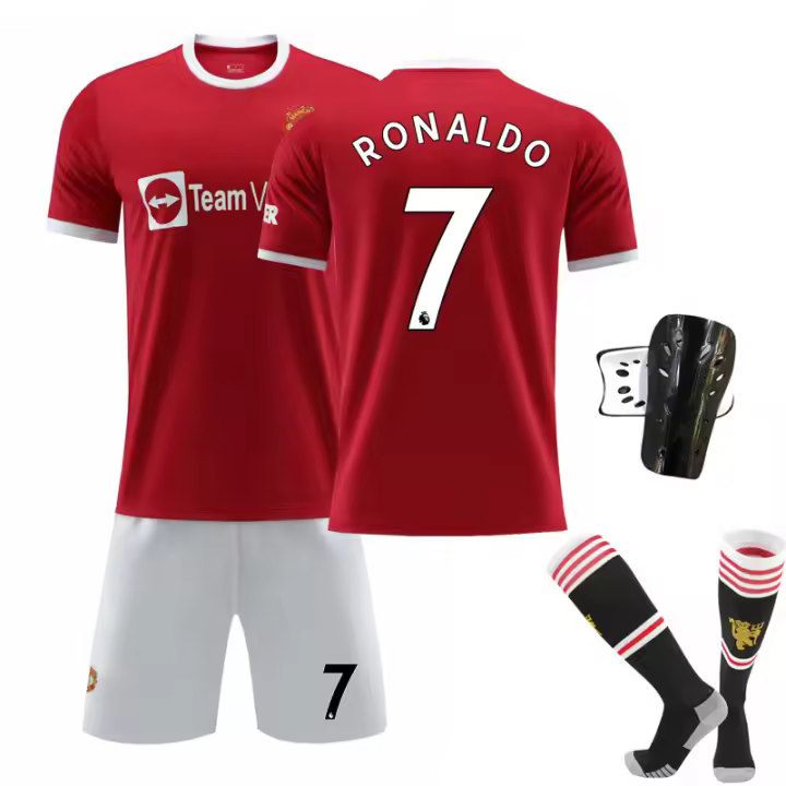 Niños 2122 Nuevo Liverpool Home No. 11 Salah No. Conjunto de camiseta de fútbol de 10 manes No. 9 Firmino - 1