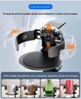 "Soporte para Auriculares y Vaso 2 en 1 |   Organizador Giratorio 360° °   Sin perforación |   Soporte de Pared y Escritorio en Aluminio. |   Multifuncional para Gaming y Oficina |   Base Adhesiva Fuerte y Ajustable |   Ideal para mantener tu espacio orde - details 6
