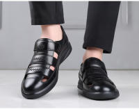 Nuevas Sandalias de Verano 2025 para Hombres Zapatos de Cuero Transpirable con la Suave Piel de Fondo Ideal para Negocios y Conducción - details 3
