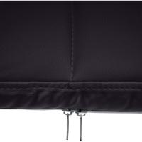 B Tapizada En Cuero Sintético I Silla De Espera con Reposabrazos I Silla Confidente con Base De Metal I Color:, Color:Negro - details 5