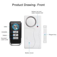 Elecpow-alarma inalámbrica para puerta y ventana, Control remoto, antirrobo, Sensor de seguridad - details 2