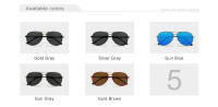 KINGSEVEN-gafas de sol polarizadas de piloto de acero inoxidable para hombre y mujer, gafas de sol masculinas con montura a la moda para conducir - details 2
