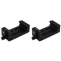 XILETU-Soporte de cabeza de trípode para XJ-8, Clip para teléfono móvil, linterna, microteléfono con nivel de burbuja, color negro, 2 uds. - details 0
