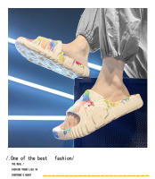 Zapatillas de verano para mujer, zapatos de playa al aire libre, sandalias suaves de EVA, plataforma gruesa, zapatos antideslizantes de ocio para baño interior para mujer - details 7