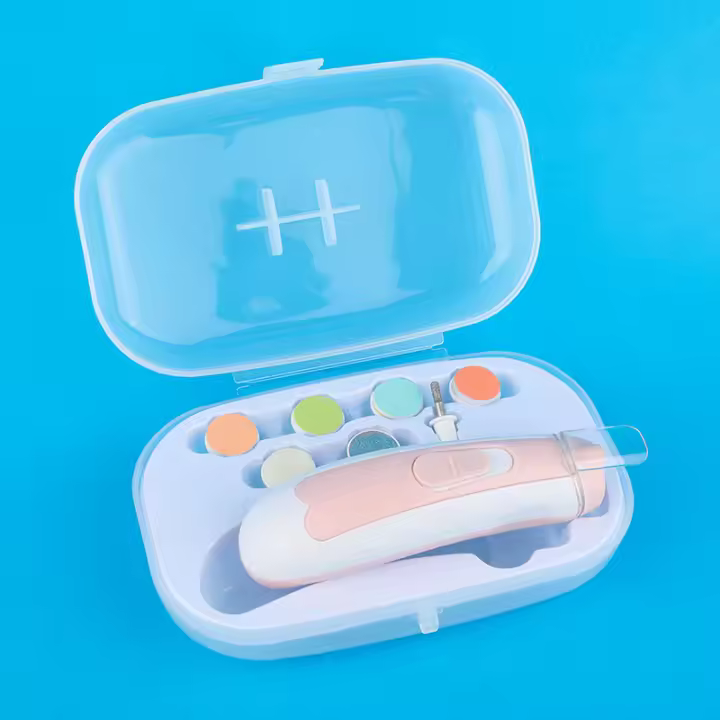 Set de Manicura para Bebé Herramienta de Pulido de Uñas Eléctrico Fácil de Usar Clippers de Uñas para Recién Nacidos Cuidado de Bebé Kit de Cuidado de Uñas - 1