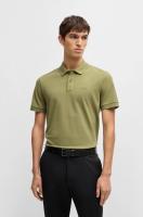Polo BOSS pallas en algodón beige negro - details 0