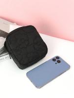 Bolsa de Almacenamiento de Pañuelo Higiénico Bordado de Color Sólido Ideal para Viajes, Almacenamiento en Casa, Dormitorio - details 2