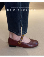 Francés de suela plana solo zapatos de las mujeres 2025 nuevos modelos con faldas, versátiles zapatos pequeños de cuero, zapatos Mary Jane de mujer, zapatos de noche. - details 8