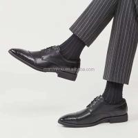 Zapatos de hombre hechos a mano con logo Dropshipping y zapatos de diseñador formales informales sólidos de goma de cuero Oxford para hombres - details 7
