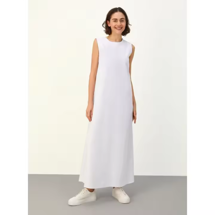 Vestido tipo chaleco básico, vestido largo ajustado informal interior para mujer - 1