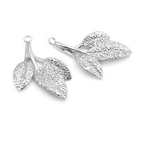 Colgantes de hojas de árbol de latón de Color dorado de 18K, accesorios para collar y pendientes, joyería Diy de alta calidad - details 14