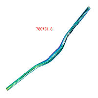 Manillar de aluminio ultraligero para bicicletas de montaña, color plateado, Horizontal, en forma de Golondrina, 720mm - details 10