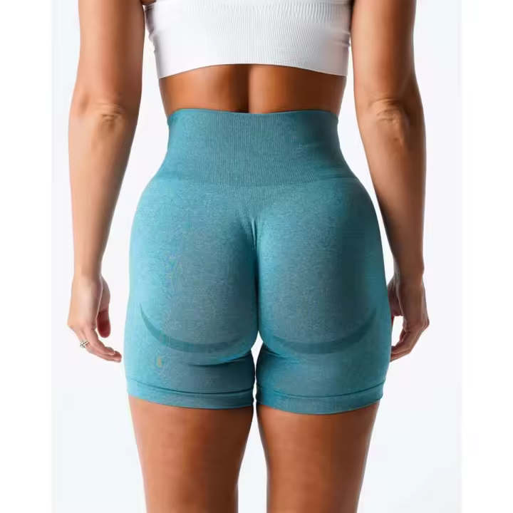 Shorts de Entrenamiento sin Costuras para Mujeres Tkitk Bodysuits de Yoga, Pantalones de Ciclismo, Pantalones de Tiburón - 1