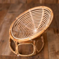 Newborn Photography Props Woven Rattan Basket Retro Split Chair Baby Girl Boy Photo Shoot Sofa Bed Studio Photo Accessoires - details 5