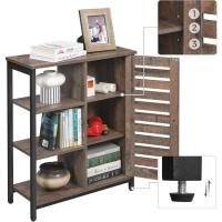 Muebles de Almacenamiento de Acero 3 Estantes y 1 Compartimento con Puerta Estilo Industrial - details 4