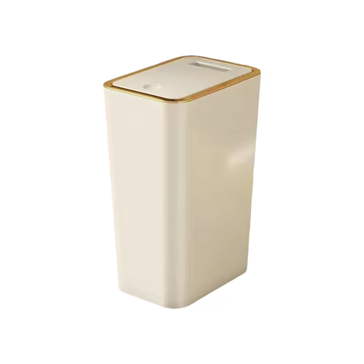 Bandeja De Basura De 10L a Prueba De Olores Con Diseño Moderno De Un Toque Durable De Plástico Para Baño Y Cocina Ahorra Espacio Y Resistente a Fugas - 1