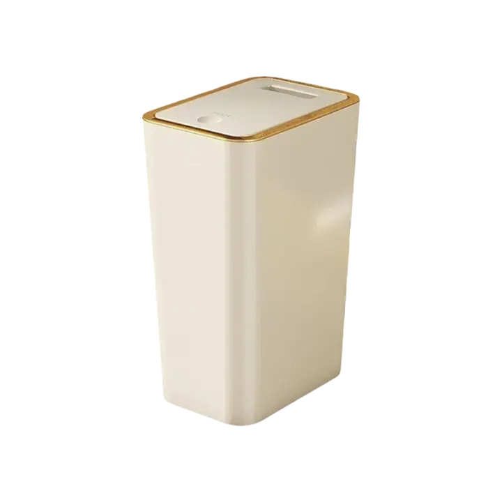 Bandeja De Basura De 10L a Prueba De Olores Con Diseño Moderno De Un Toque Durable De Plástico Para Baño Y Cocina Ahorra Espacio Y Resistente a Fugas - 1